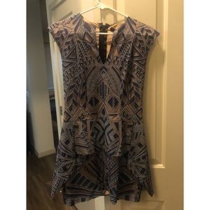 BCBG Art Deco Style Lace Dress